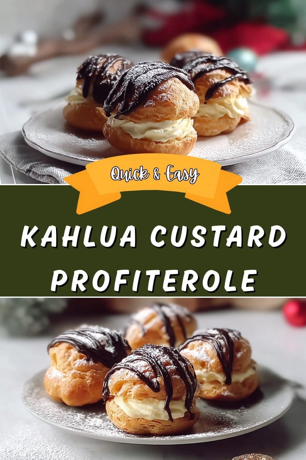 Kahlua Custard Profiterole