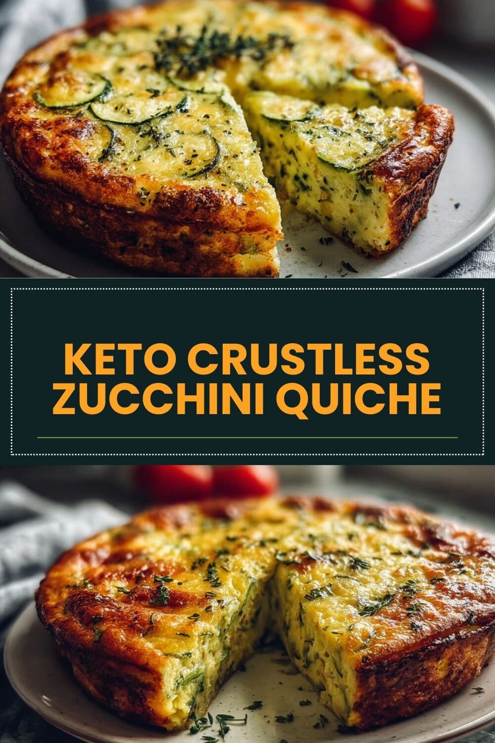 Crustless Zucchini Quiche Recipe With Simple Fresh Ingredients 4 Keto Crustless Zucchini Quiche