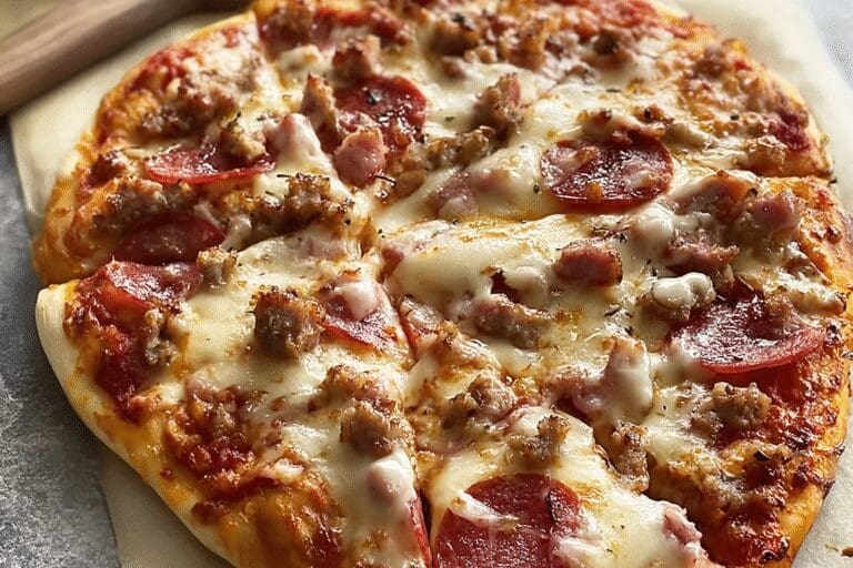 Meat Lovers Pizza Recipes Loaded With Savory Toppings 8 Meat Lovers Pizza 64.Png