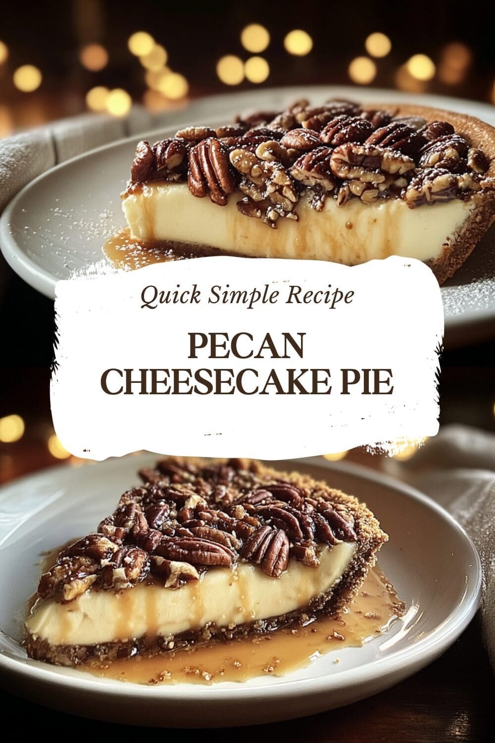 Pecan Cheesecake Pie