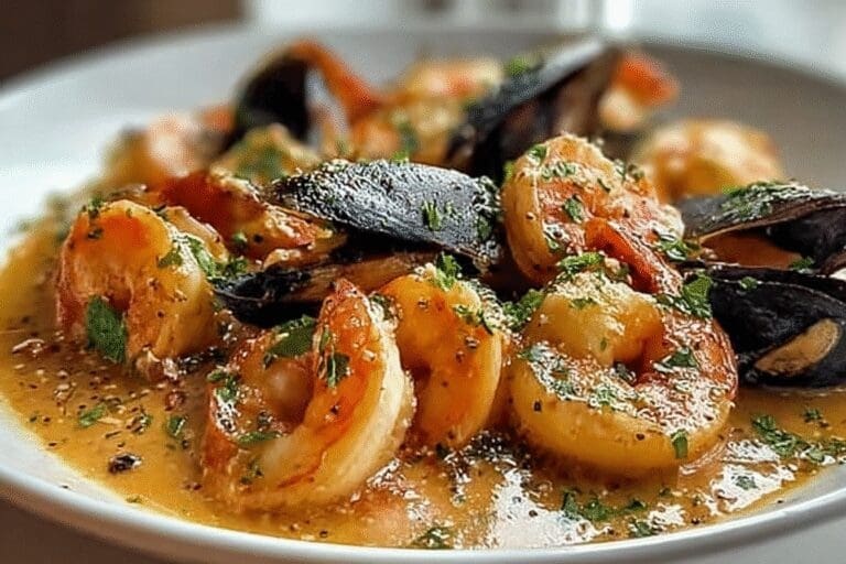 Mussels In Creamy Garlic White Wine Sauce Recipe 8 Shrimp And Mussels In Creamy Garlic Sauce 99.Png