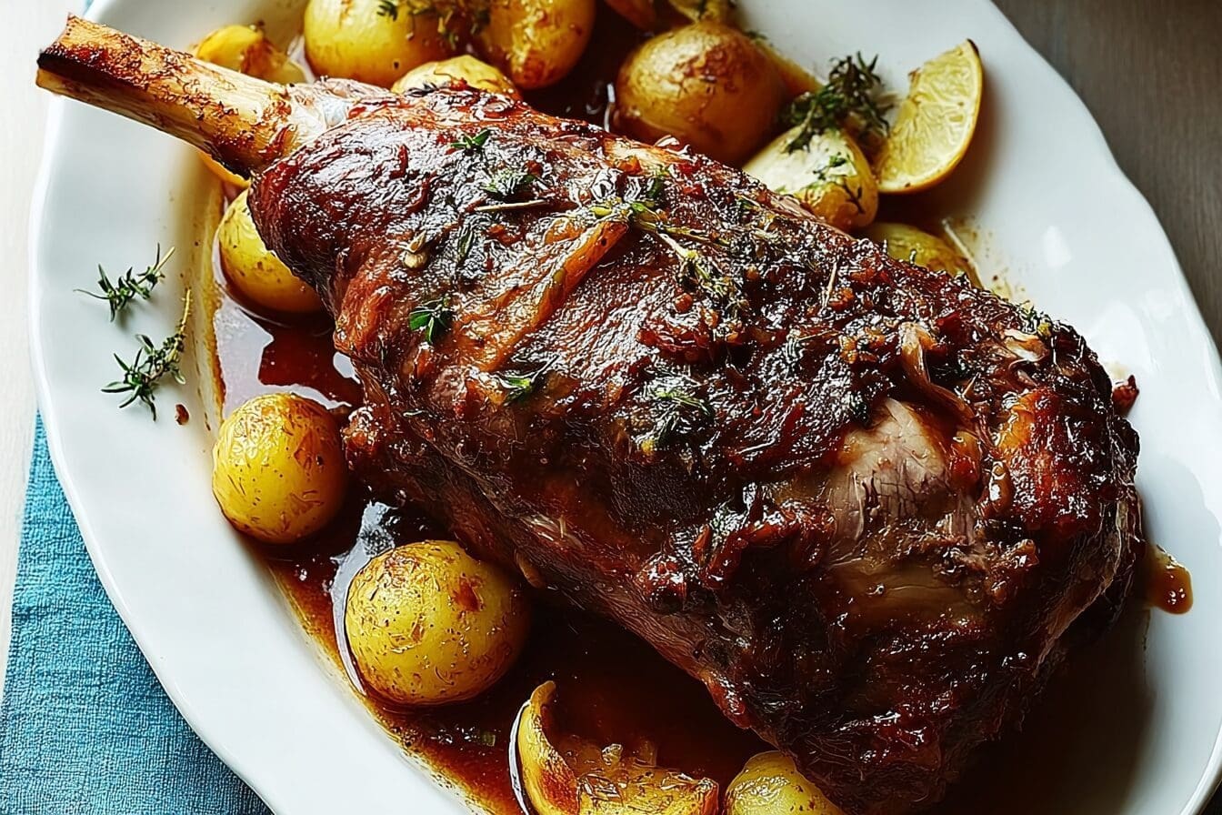 Slow Roasted Lamb Shoulder With Garlic And Rosemary Recipe 6 Slow Roasted Lamb Shoulder