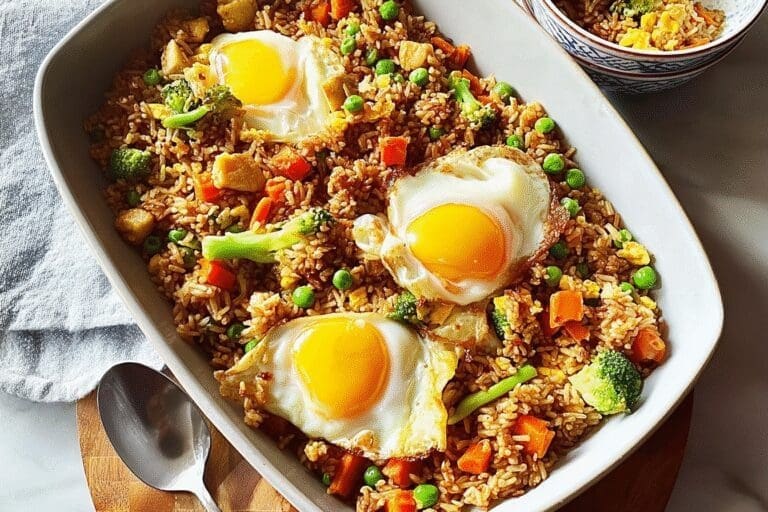 Fried Rice Quick Recipe Dump And Bake For Busy Days 8 Tray Bake Egg Fried Rice 68.Png