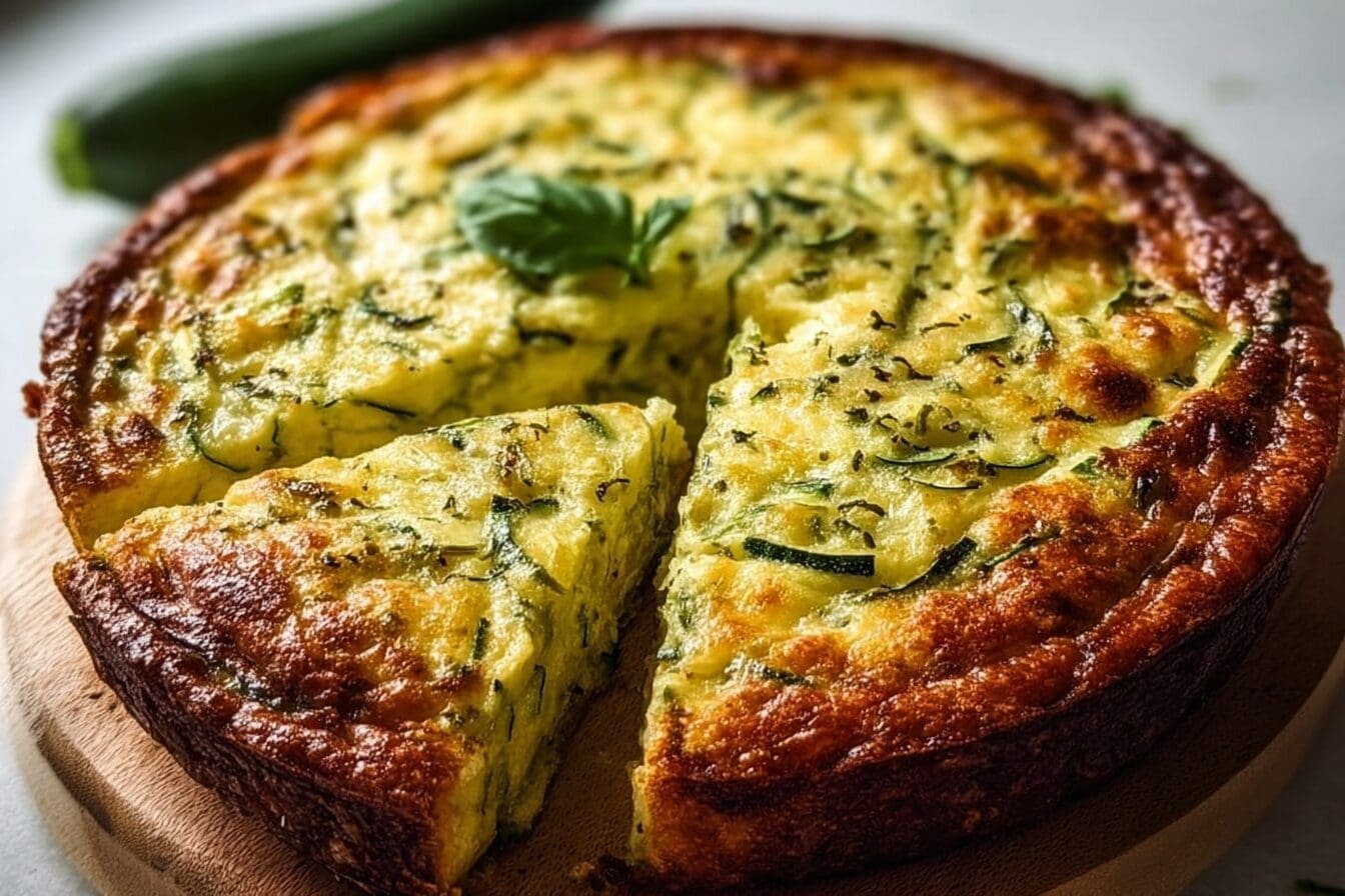 Zucchini Pie Recipe With Fresh Herbs And Creamy Cheese Filling 6 Zucchini Pie