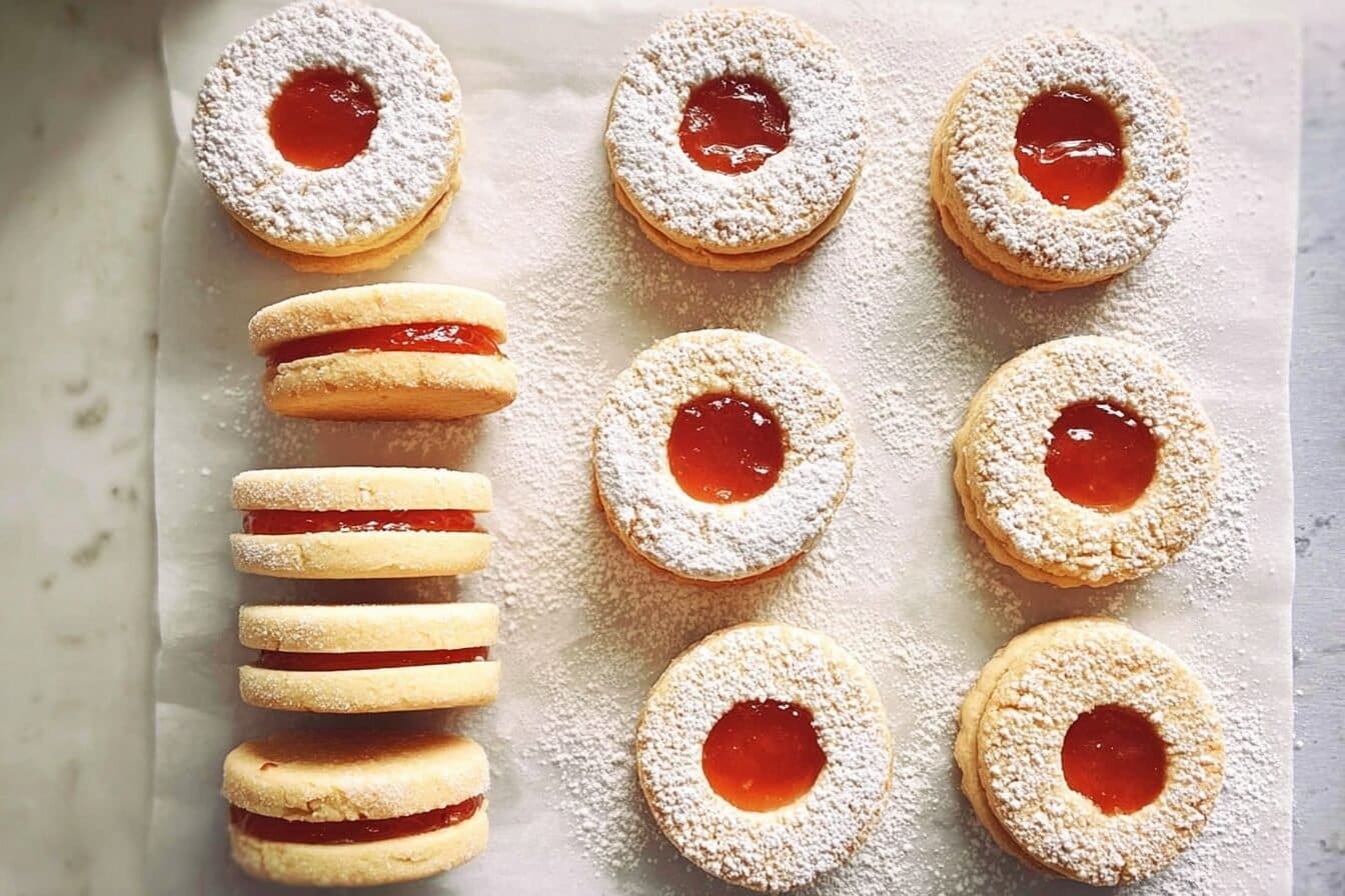 Apricot Sandwich Cookies Recipe 6 Apricot Jam Filled Sandwich Cookies