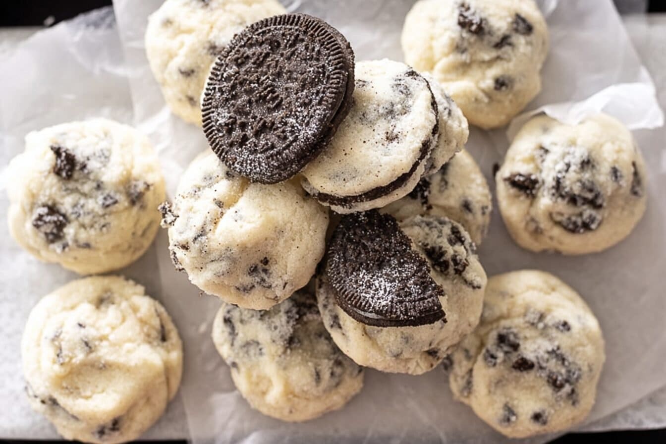 Cake Batter Oreo Fluff Cookies