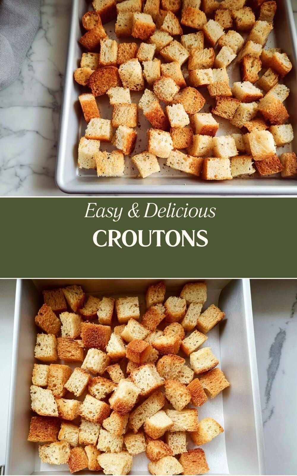 How To Make Crispy Homemade Croutons 7 Croutons