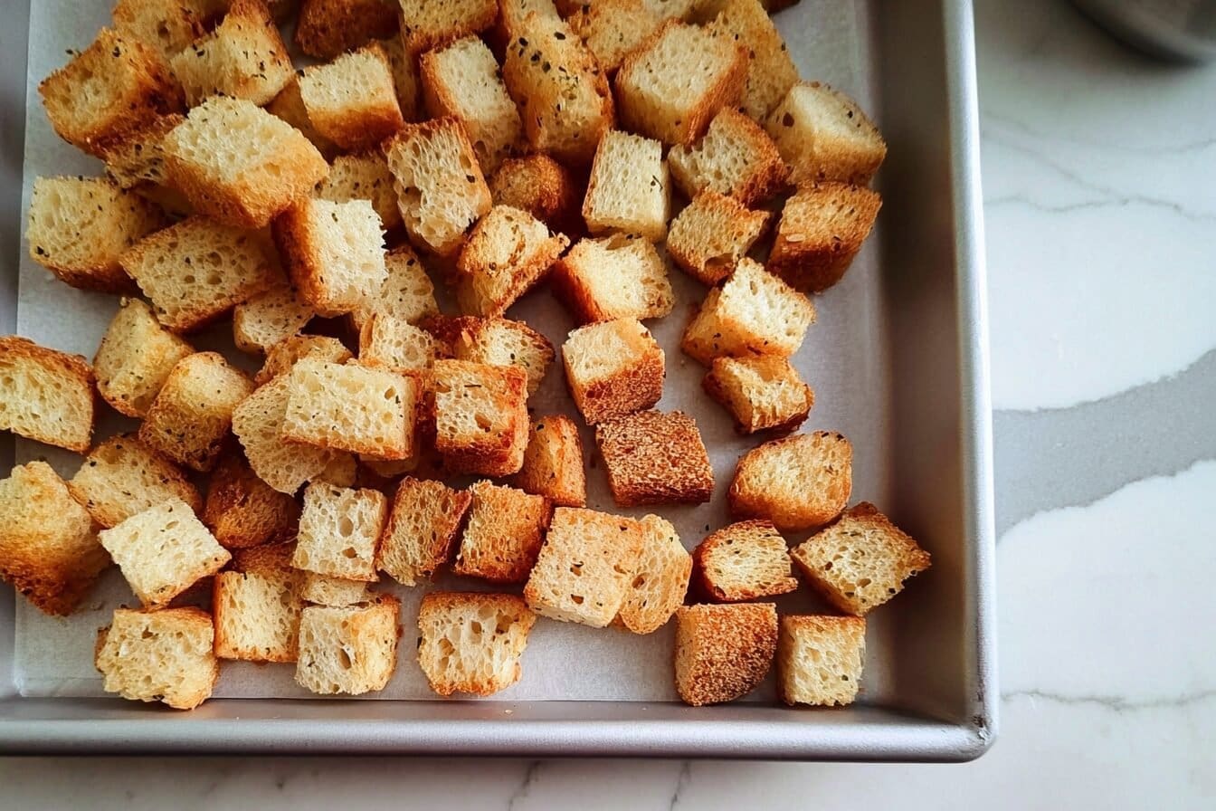 How To Make Crispy Homemade Croutons 6 Croutons