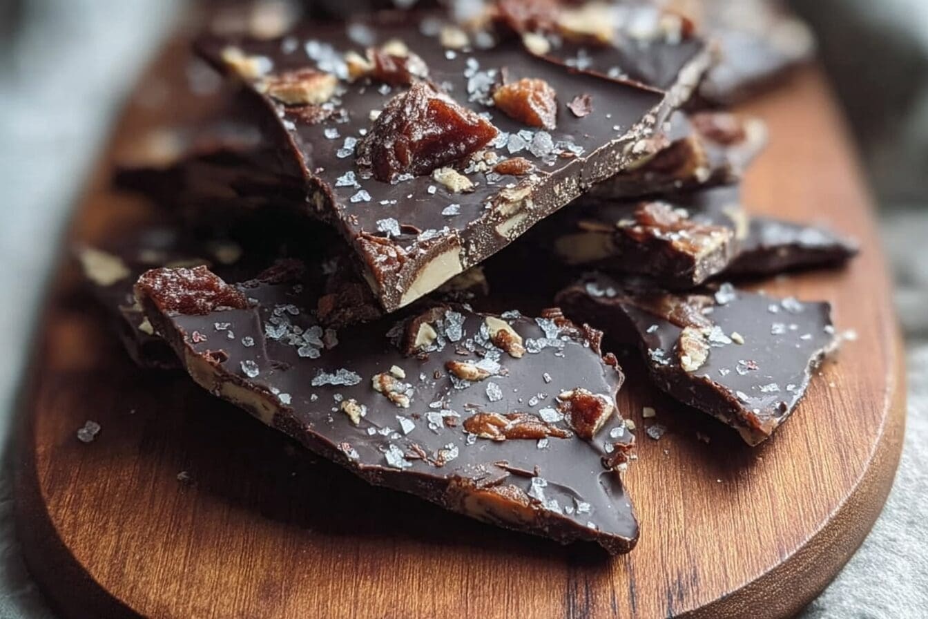Dark Chocolate Date Bark