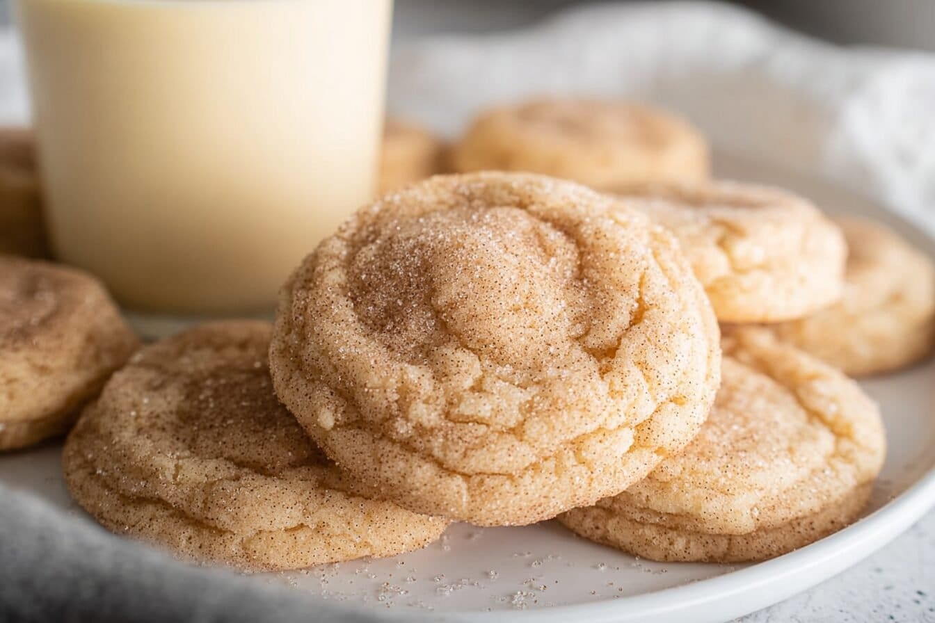 Egg Nog Snickerdoodle Cookies