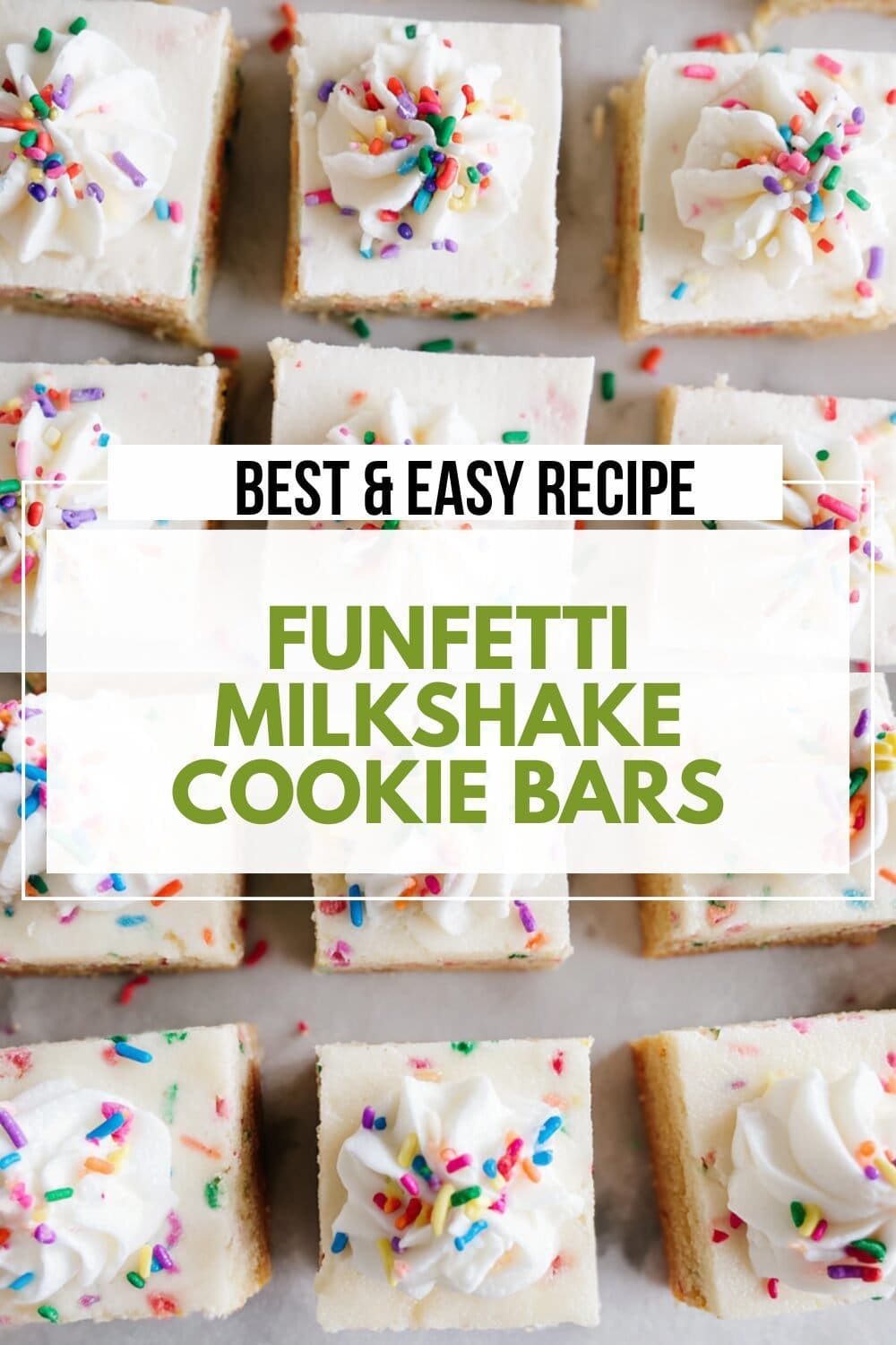 Funfetti Milkshake Cookie Bars