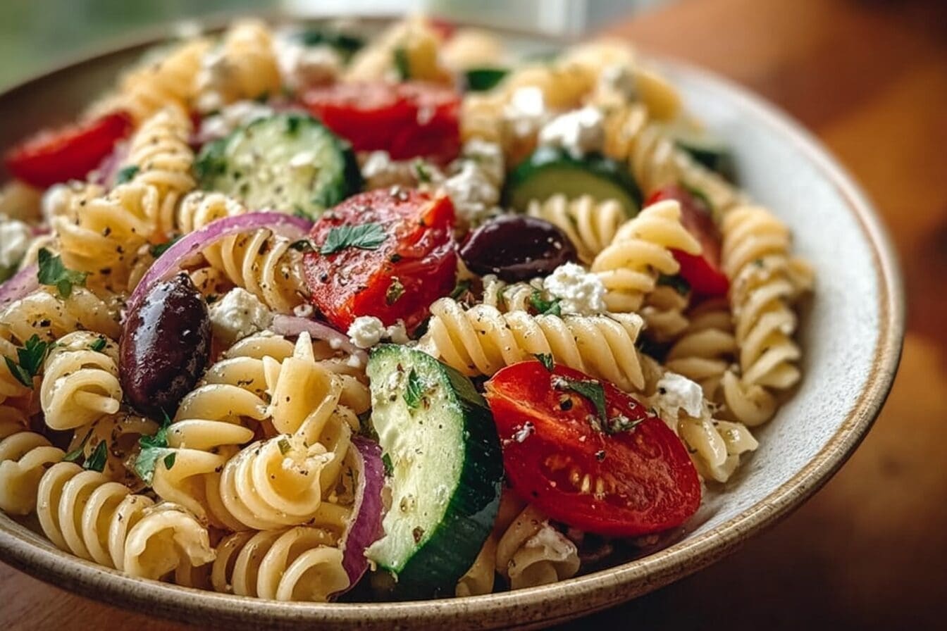 Easy Greek Pasta Salad Recipe 6 Greek Pasta Salad