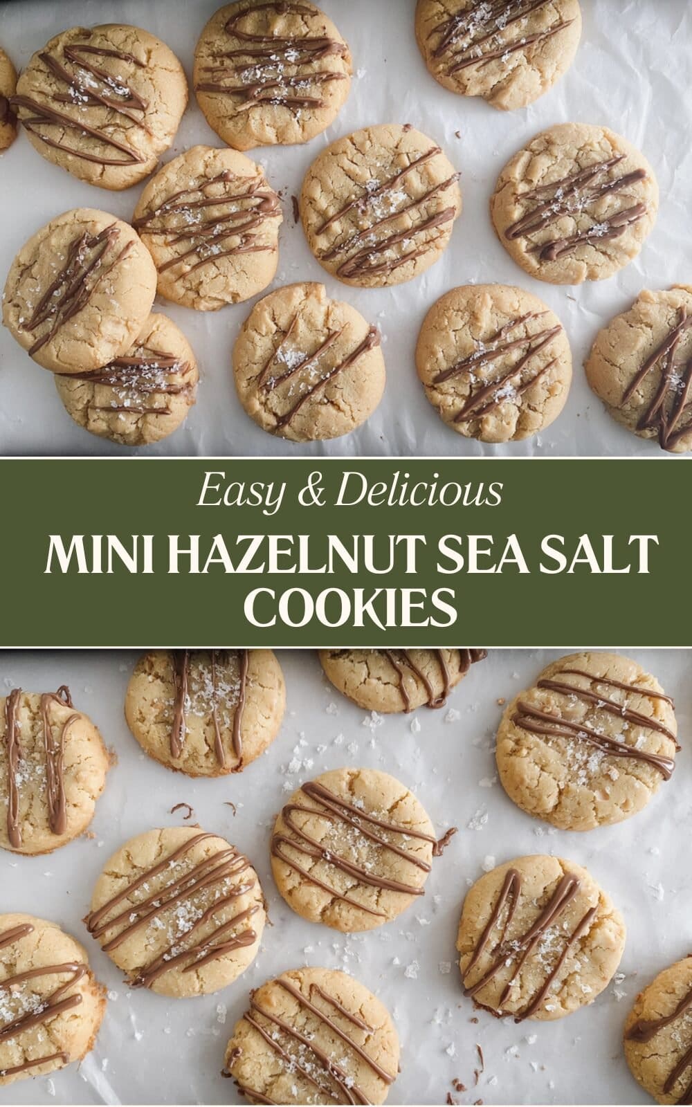 Mini Hazelnut Sea Salt Cookies