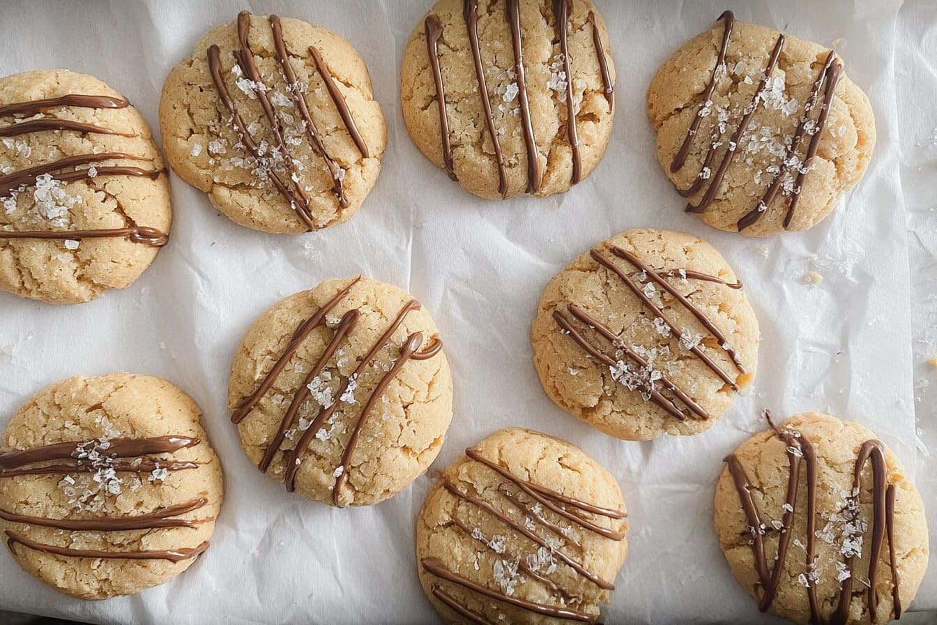 Mini Hazelnut Sea Salt Cookies