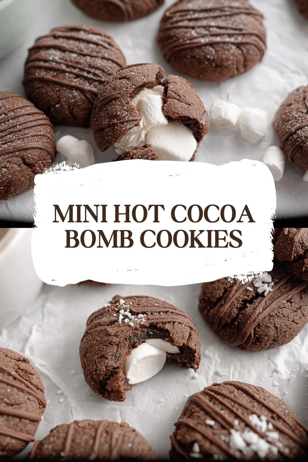 Mini Hot Cocoa Bomb Cookies