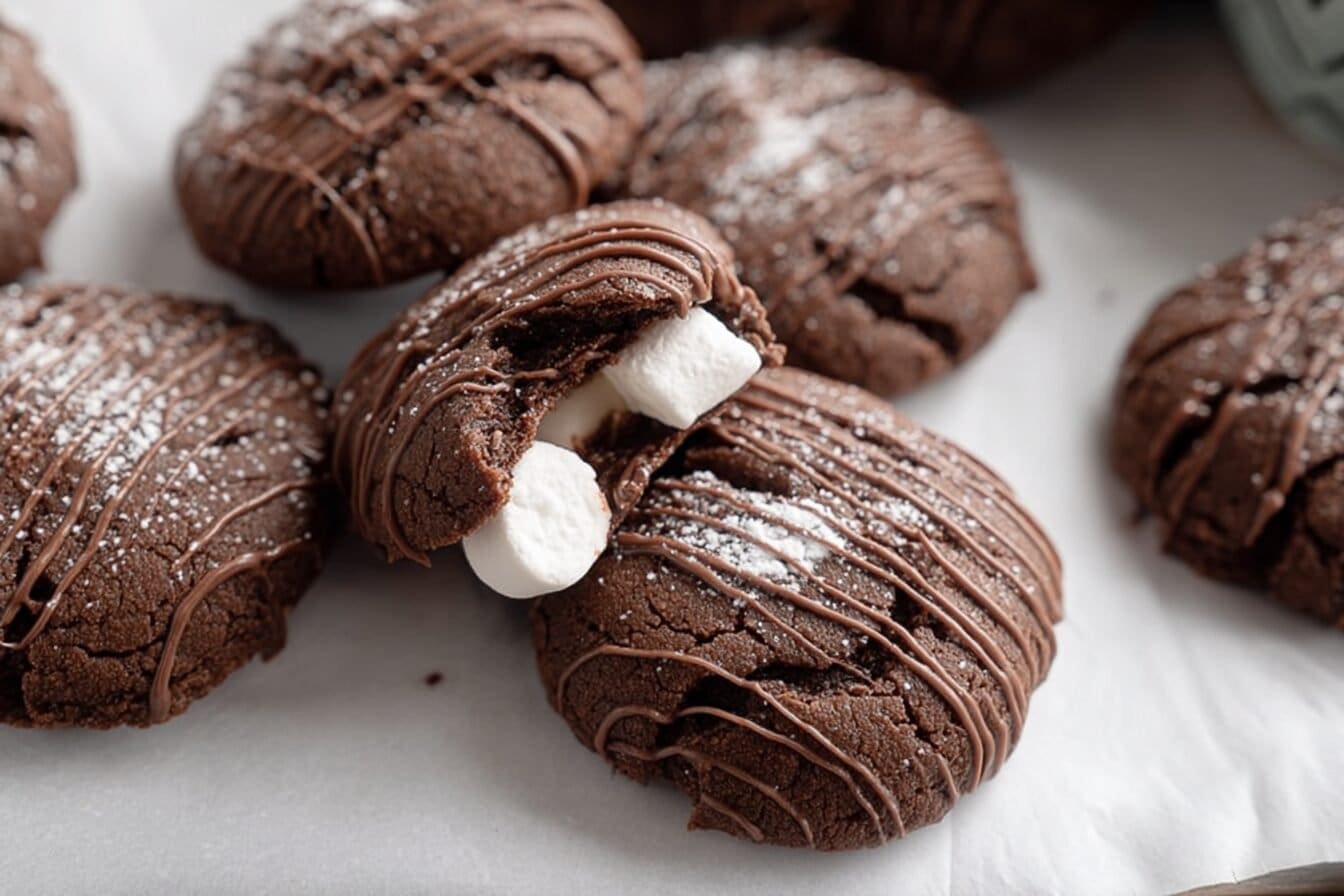 Mini Hot Cocoa Bomb Cookies