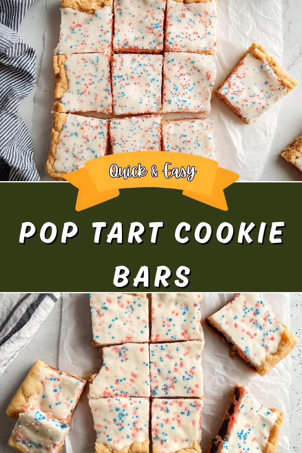 Pop Tart Cookie Bars