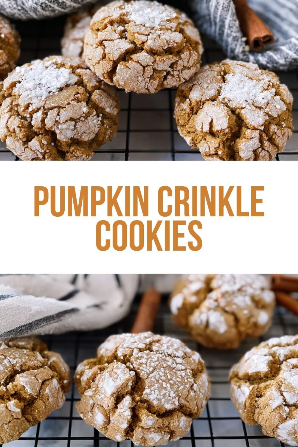Pumpkin Crinkle Cookies