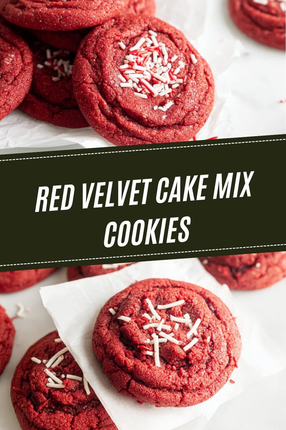 Red Velvet Cake Mix Cookies
