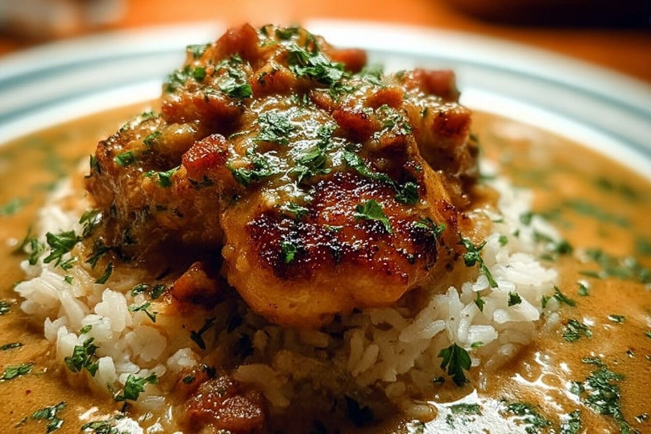 Smothered Chicken Recipe With Creamy Onion Gravy 6 Smothered Chicken