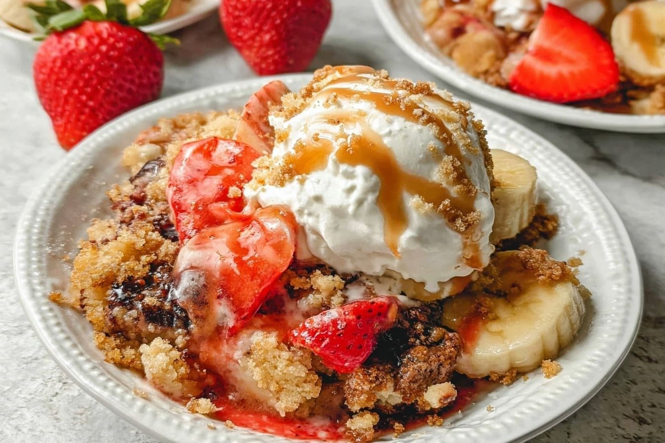 Banana Split Dump Cake