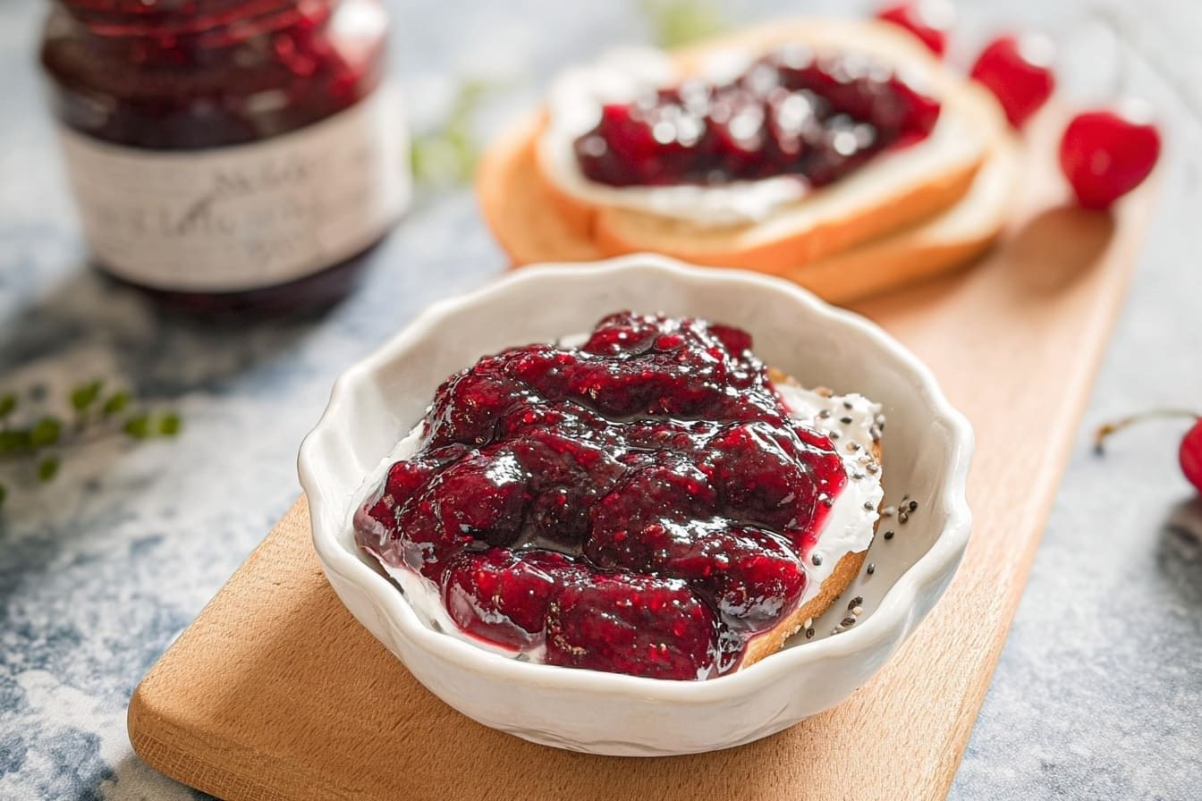 3 Ingredient Cherry Chia Jam Recipe 6 Chia Cherry Jam