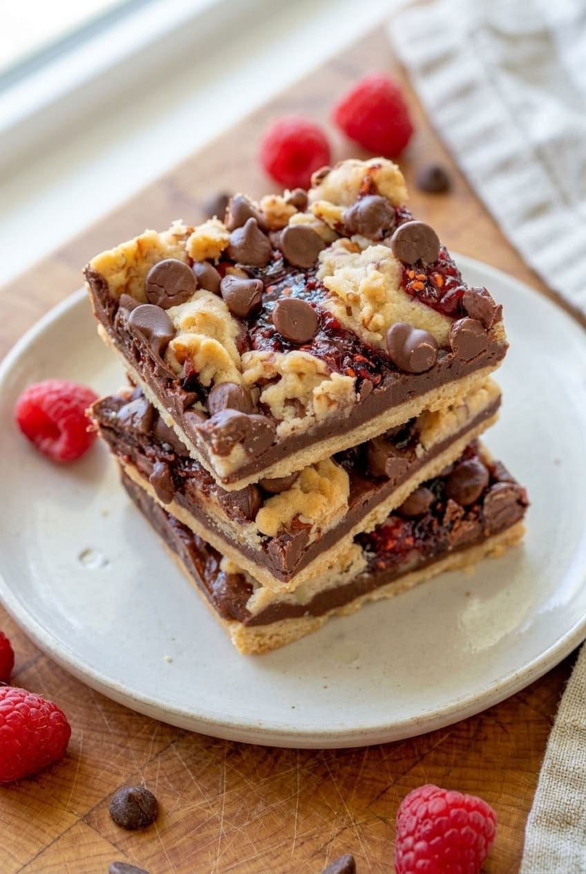 Chocolate Raspberry Crumb Bars 6 Chocolate Raspberry Crumb Bars