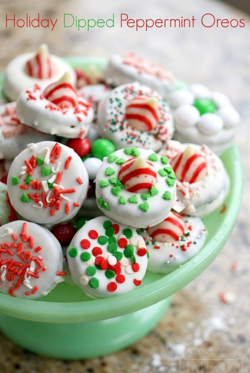Peppermint Chocolate Covered Oreos Recipe 6 Holiday Dipped Peppermint Oreos