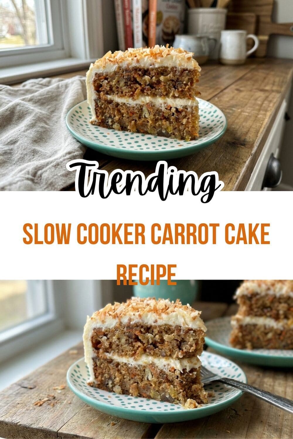 Slow Cooker Carrot Cake Recipe