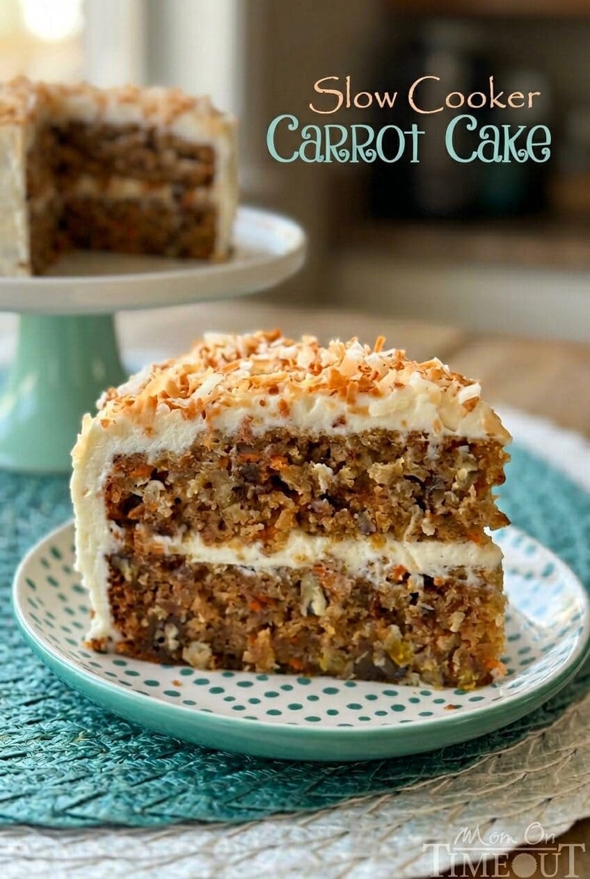 Slow Cooker Carrot Cake Recipe