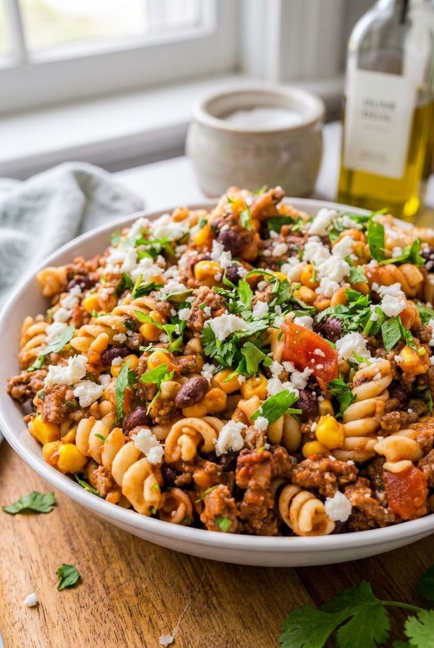 Taco Pasta One Pot Recipe 6 Taco Pasta
