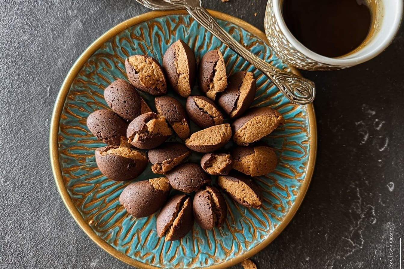 Biscotti Al Caffè A Forma Di Chicco Di Caffè
