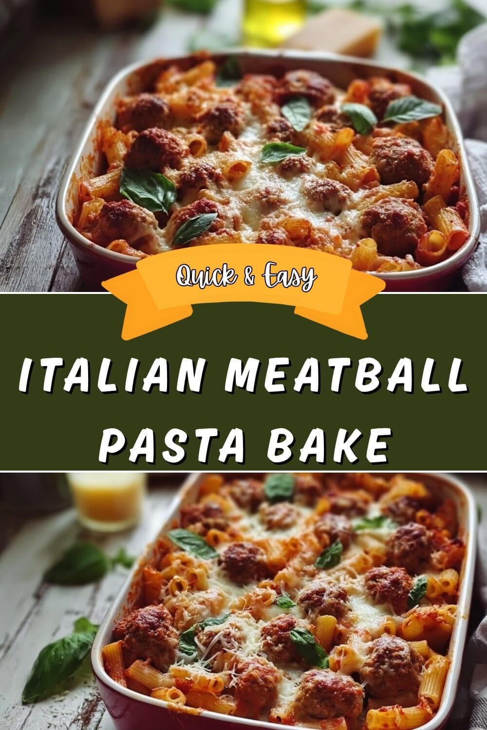 Meatball Pasta Bake Easy Cheesy Recipe 7 Italian Meatball Pasta Bake