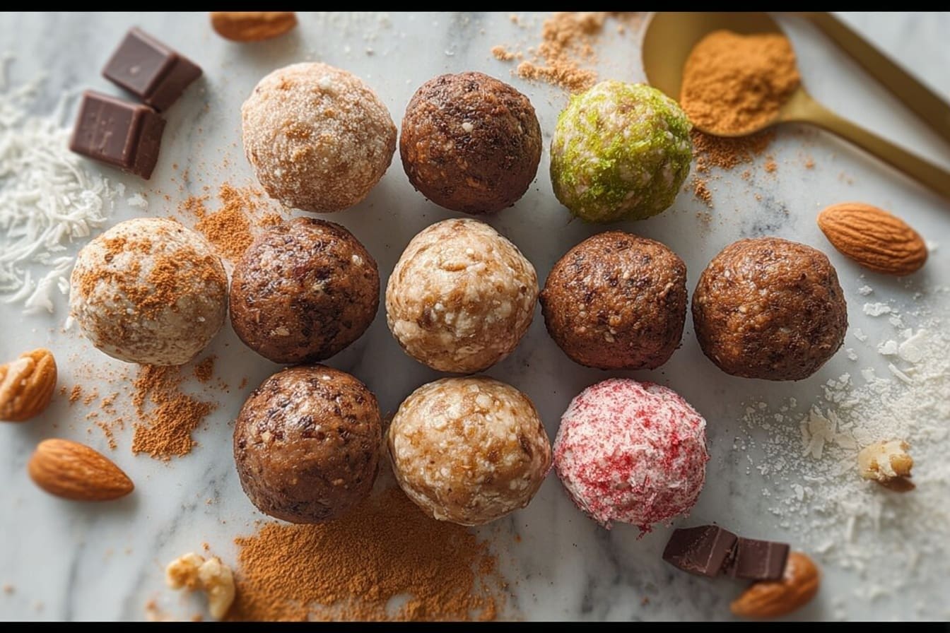 Peanut Butter Protein Balls No Bake Recipe 6 Protein Bällchen